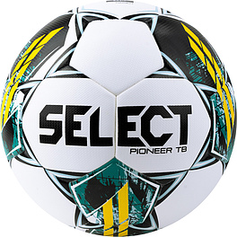 Мяч футб. SELECT Pioneer TB V23, 0865060005, р.5, FIFA Basic, 32п, ПУ, термосш, бело-зелено-желтый